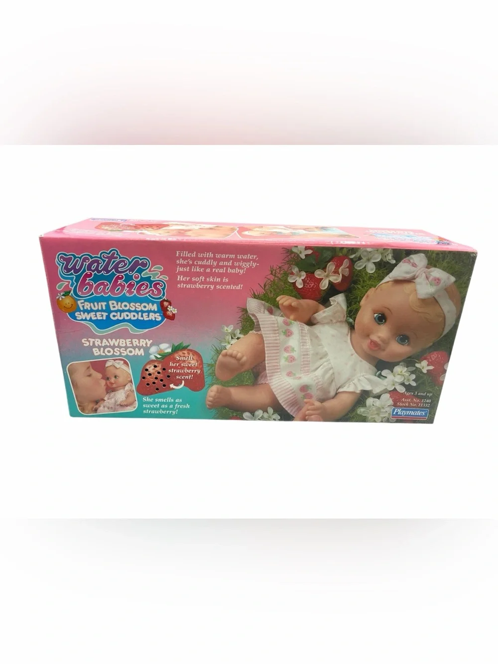2000 Water Babies Strawberry Blossom Sweet Cuddlers Doll New Open Box Rare Vtg